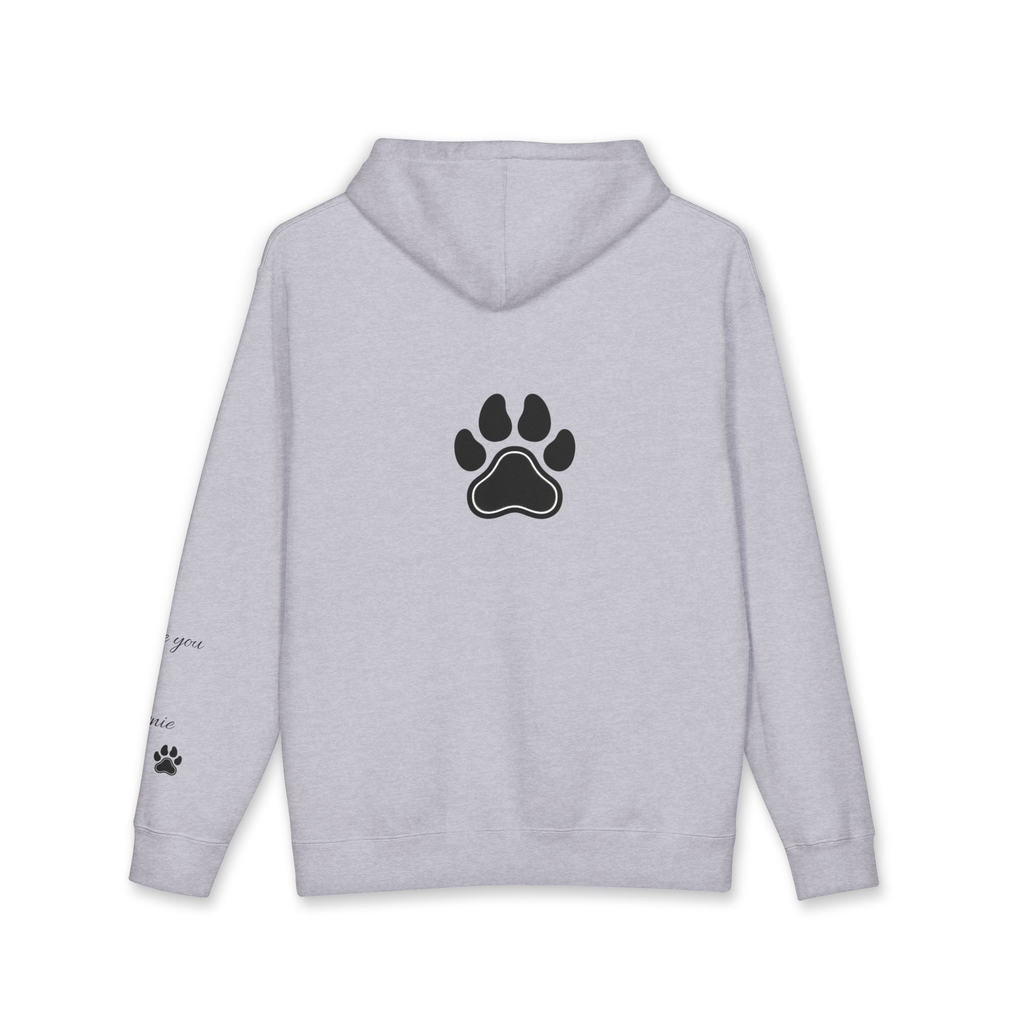 Dog Mom Hoodie - "Mom You're My Whole World" Paw Print Sweatshirt