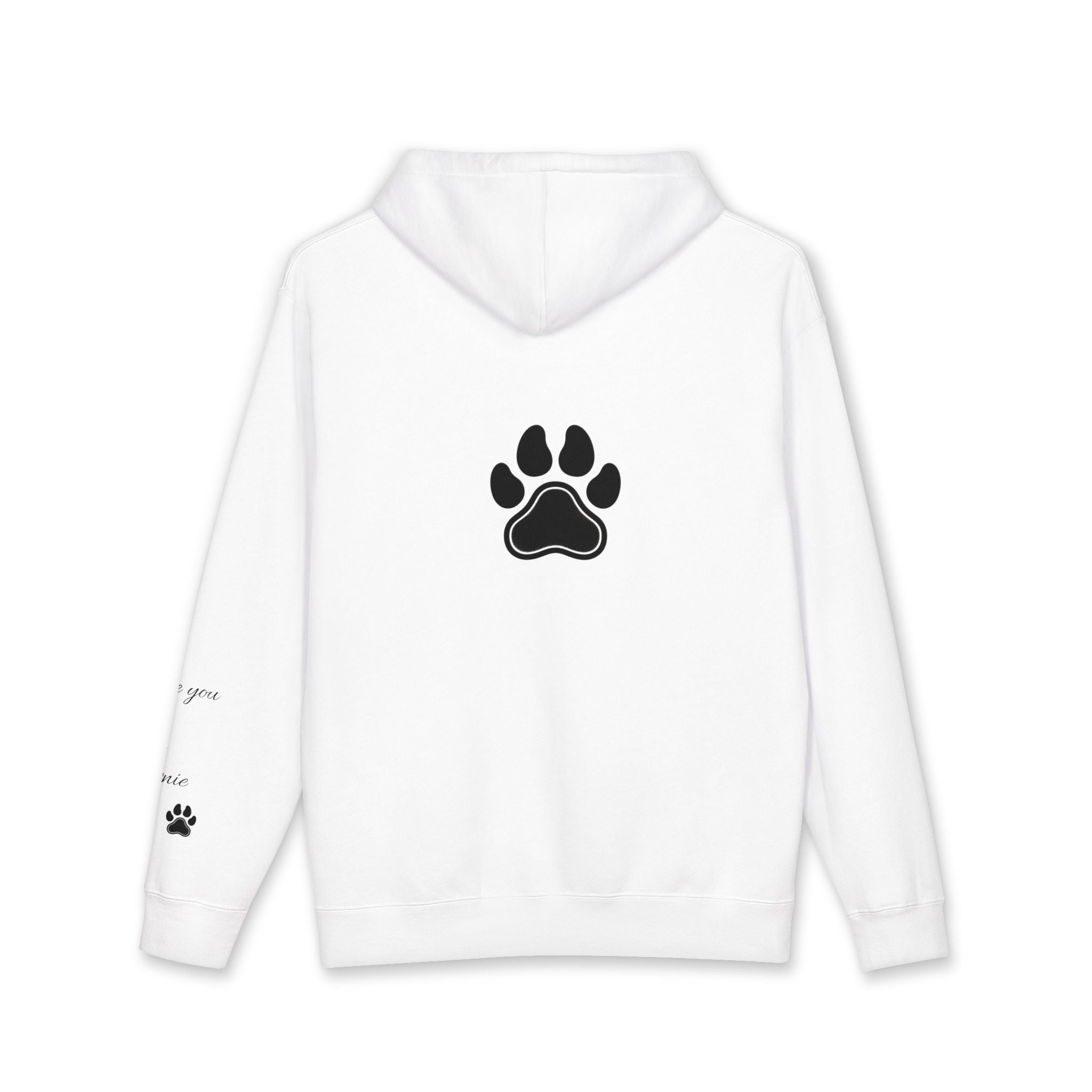 Dog Mom Hoodie - "Mom You're My Whole World" Paw Print Sweatshirt