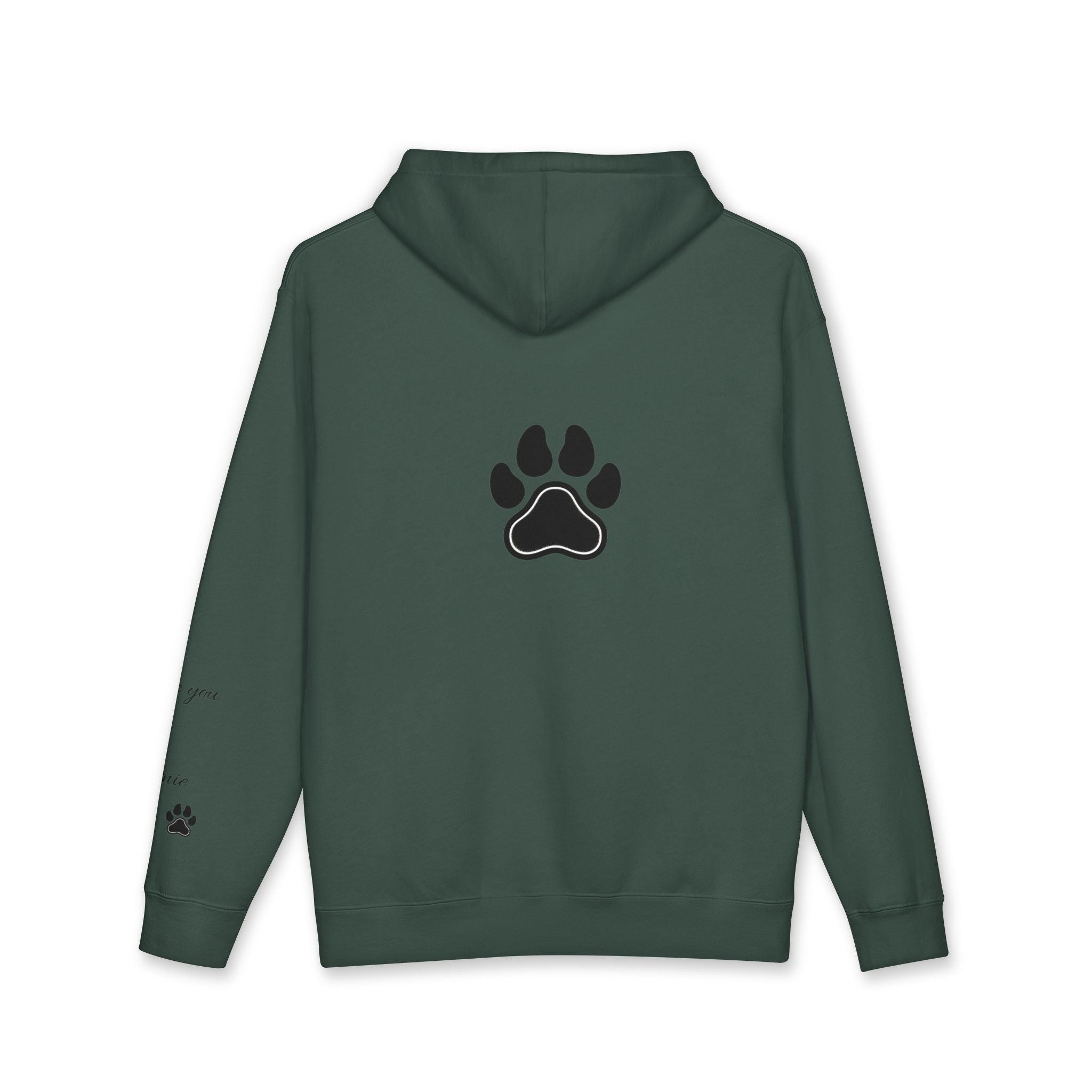 Dog Mom Hoodie - "Mom You're My Whole World" Paw Print Sweatshirt